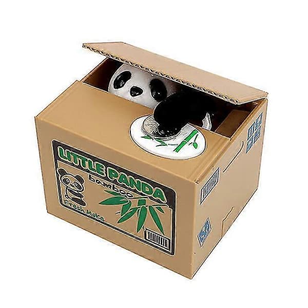 Elektronisk sparegris sød kat stjæler sparegris penge panda Panda