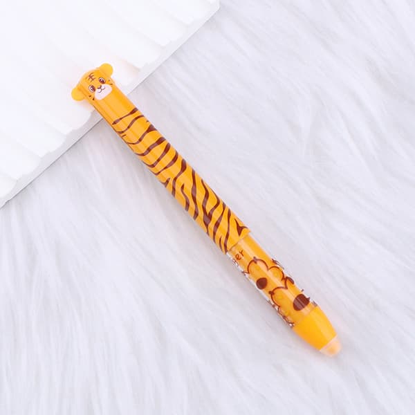 3 stk. Sletbare Neutrale Markører Tegneserie Dyr - 0,5 mm - Tiger