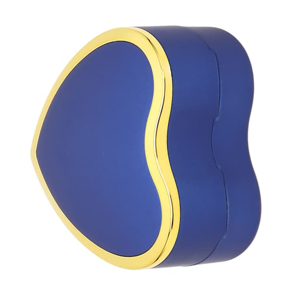 Ring Gift Box Soft Flocking Thermoformed Lighting Portable Jewelry Storage Box for Anniversary Engagement Navy Blue