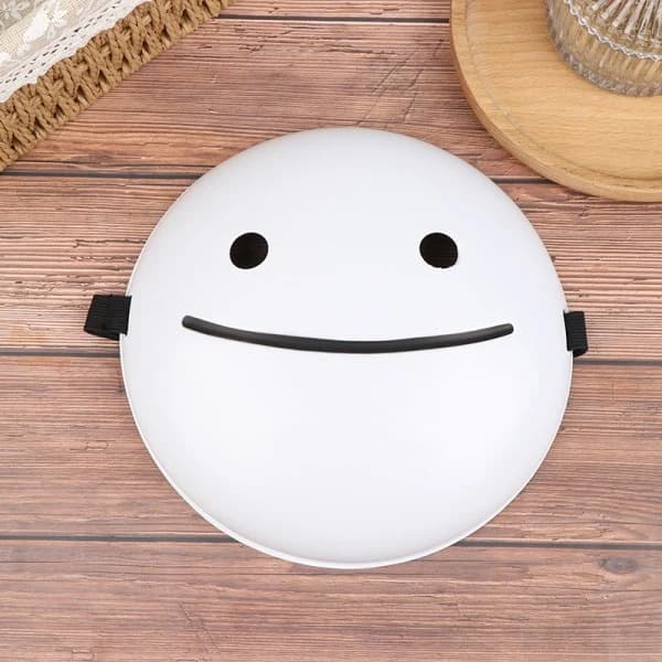Cosplay Halloween Mask Drömmar Masker Tecknad Anime Vit Smile one size