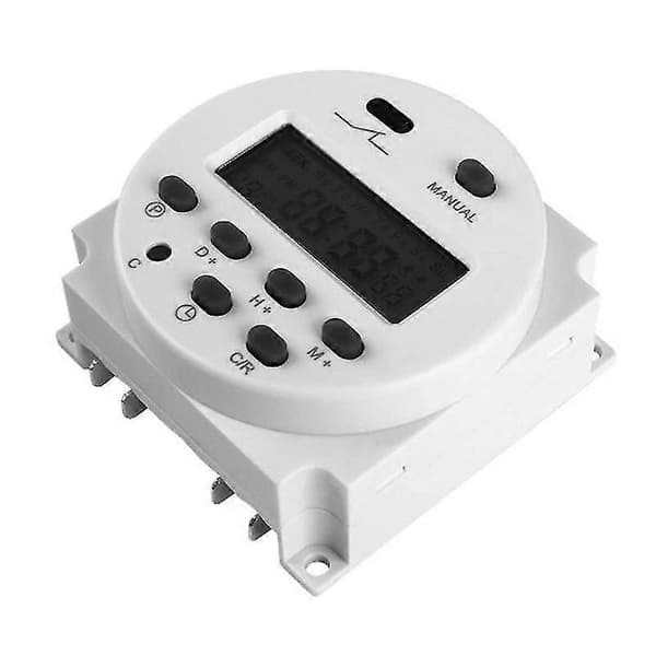 DC 12V 16A LCD Digital Timerbryter Elektronisk Strøm Tidsrelé Programmerbar
