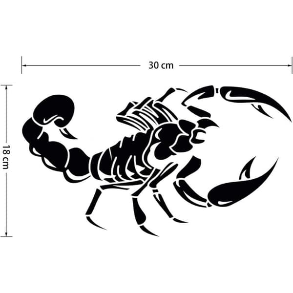 Car Decals Vinyl Decal Car Decals Car Sticker 3D Scorpion Pattern Cool Car Decal Paste Decoration Ornament