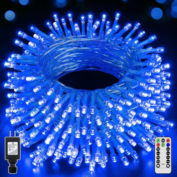 shineshine Christmas Lights 164FT/500LED, Waterproof Outdoor String Lights Cool White