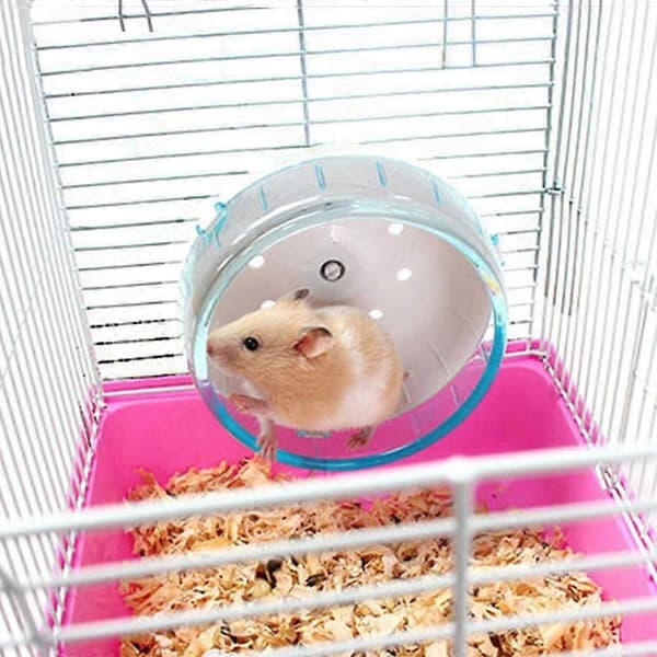 4,7 tommer lydløst hamsterhjul, hamsterlegetøj til hamsterbur, superlydløst roterende træningshjul