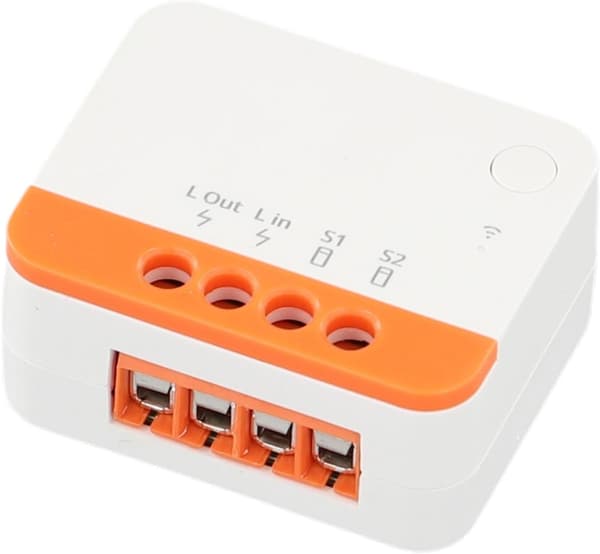 Smart APP stöder vippbrytare och tryckknapp - Switch ZBMINIL2 tvåvägsrelämodul kompatibel med röststyrningsbrytare (1 st) 1 st