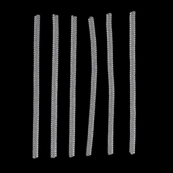 6 stk Ringstørrelsesjustering Reduserer Løse Ringer - Universal Passform - 10 cm Lang - Klar, 6 stk 3 mm