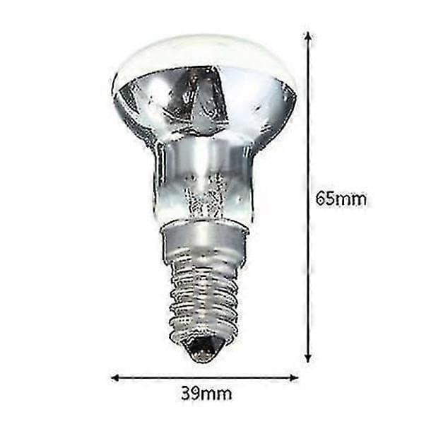 4 Edison glødepærer E14 30w, LED reflekterende spotlight lavalampe