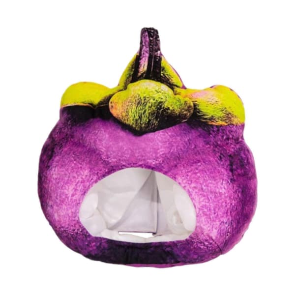 Søt plysjhatt Mangostan Hodeplagg Fotorekvisitt for fest Halloween jul