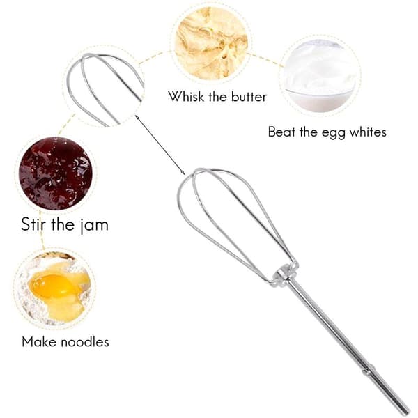 2-pack handmixer turbovispar för köksutrustning, kompatibel med Khm2B W10490648 KHM926