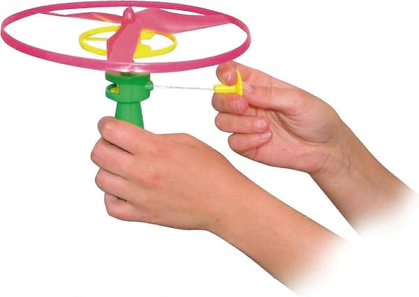 Snurrande Propeller Spel Självlysande Drag UFO (FMY)