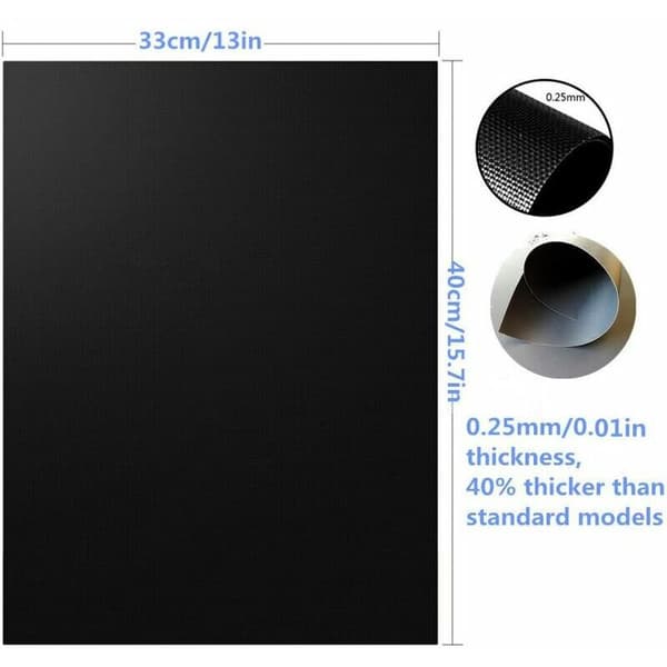 BBQ Grill Mat, Teflon Non-Stick Coating - Easy to Clean, Reusable, Durable, Heat Resistant, BBQ Sheet for Grilling (6-Pack)
