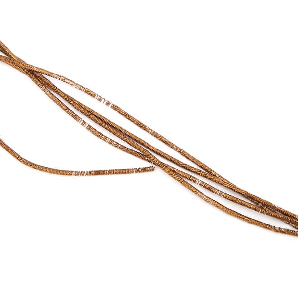 Embroidery Thread Copper Wire Sewing Luster 1.5mm Dia. Manual DIY String Coffee