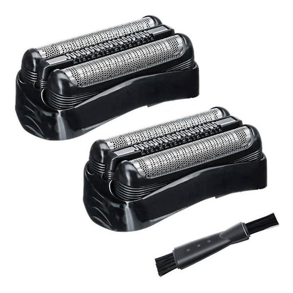 2 stk 21b barberbladserstatning, egnet til 21B Braun barbermaskine S3-serie bladværk 3010s3020s300s3000s tilbehør netdæksel