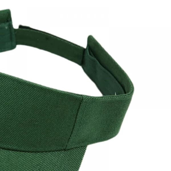 Solhat, polyesterstof, justerbar størrelse, neutral farve, unisex polyester solhat til hverdagsbrug og udendørsaktiviteter UV (grøn)
