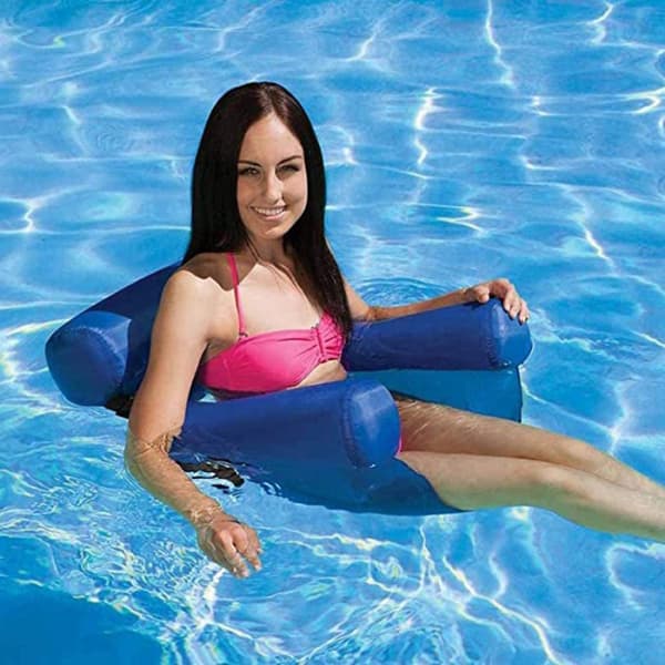 Flydende stol Poolstole Oppustelig Lazy Water Bed Lounge Chair