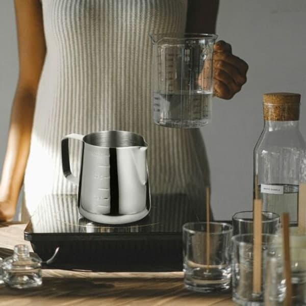Lysproduksjon 1000 ml Rustfri Helletut Smeltekjele Voksbeholder Lysproduksjonsstartsett Dryppfri Helletut Beholder 3 stk