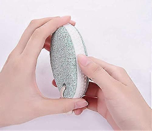 2 PCS Oval Foot File Double-Sided Pumice Stone for Removing Dead Skin