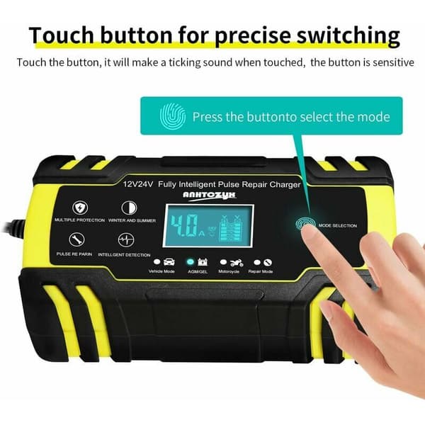 Bilbatteriladdare, 12V 8A, 24V 4A Bilbatteriladdare, Automatisk