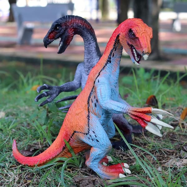 Therizinosaurus-dinosaurusfiguuri, monivärinen