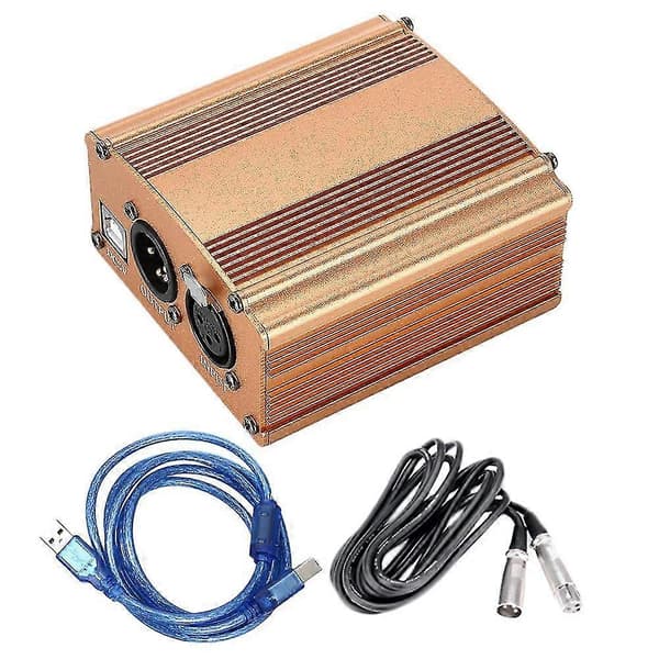 48V USB Phantom Power Microphone Cable For Condenser Microphone Studio Recording Condenser M