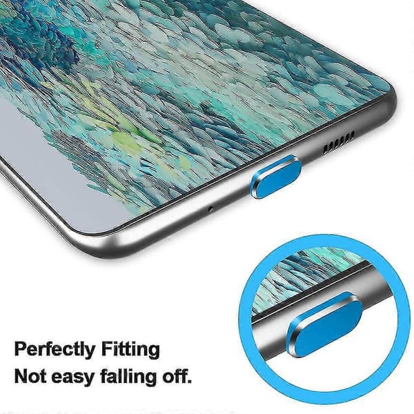 2-pack Typ-C Anti-dammplugg, USB C Port Plugg Dammskydd, Anti-damm Plugg