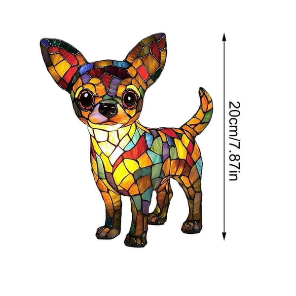 Hundserie Kunst Nattlampe LED-Lys Ornament PUW0611 B_tfrf B B