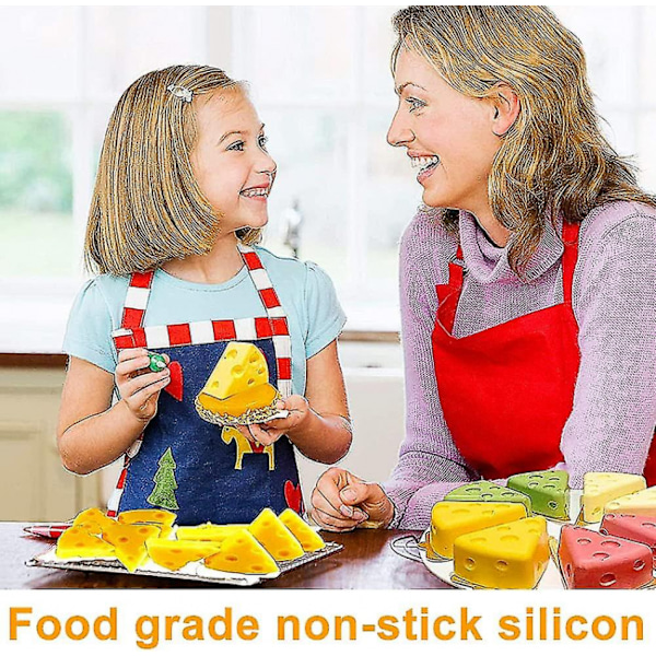 3D Tegneserie Osteform - Silikonebageform, 8-huls non-stick