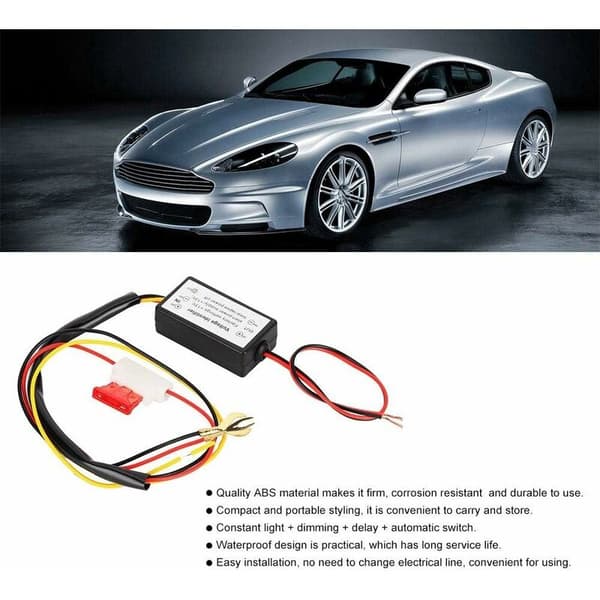 DRL-kontrolmodul, vandtæt LED Smart Daytime Running Light DRL Auto On/Off