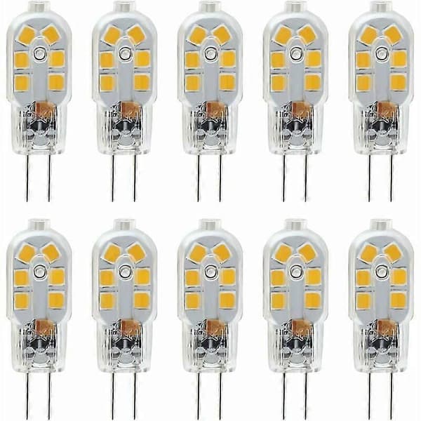 LED G4 12V 3W Lampe, tilsvarende 10W Halogen, 10-pakning