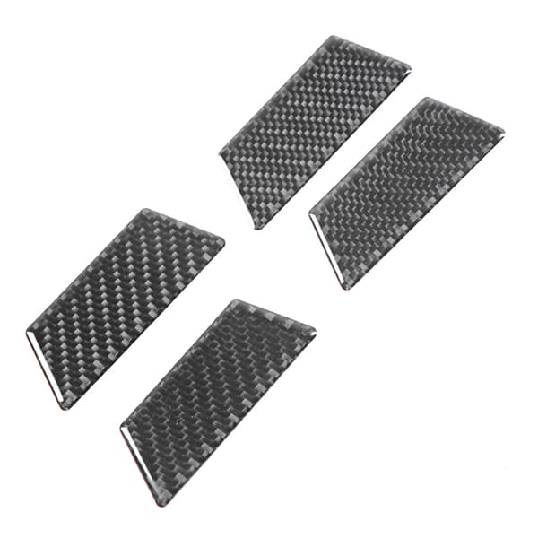4 st/set kolfiber interiör dörrskålsramskydd för vänsterstyrd VW Touareg 2011-2018
