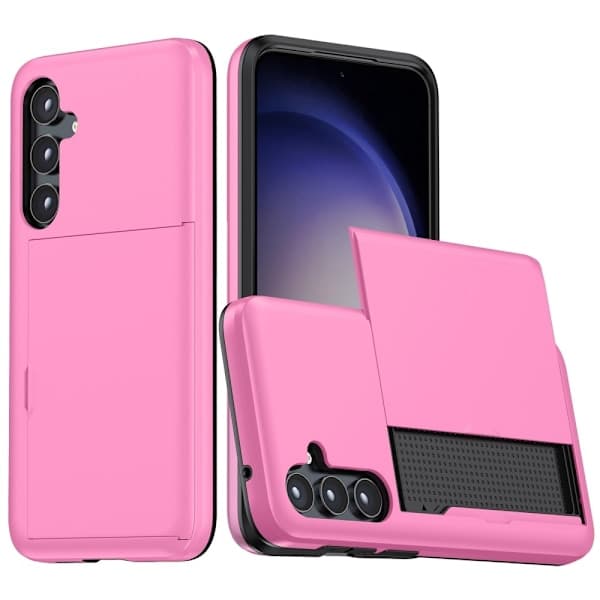 Samsung Galaxy A55 5G Hybriddeksel med Kortlomme Rosa