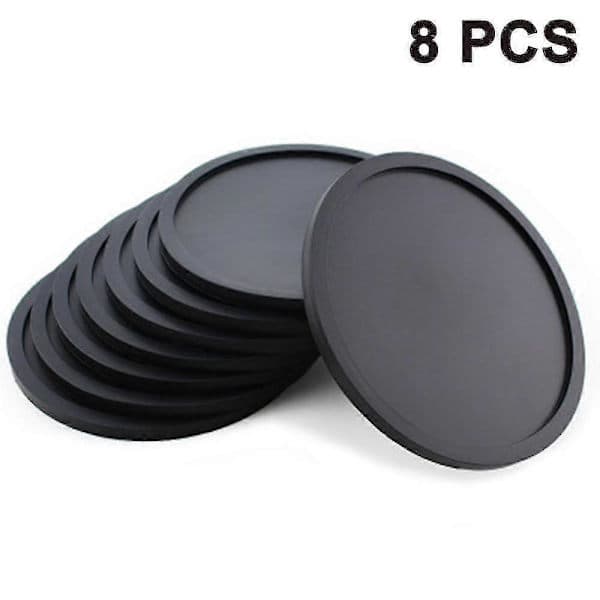 8-pack Silicone Coasters BPA-Free Non-Slip Silicone Coasters Glass Coasters