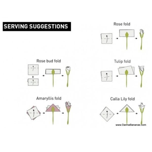 4 stk Serviett Holdere Blomst Blomstre Blomst Serviett Samler style1