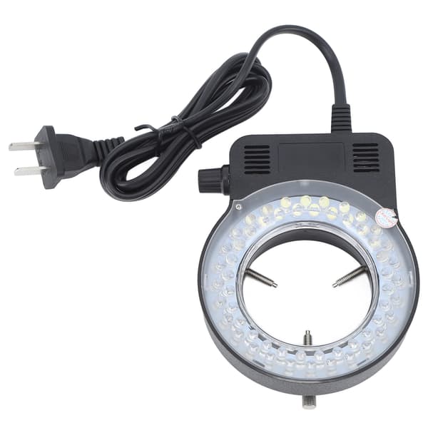 Microscope Ring Lamp LED Light Source Adjustable Microscope Accessory US Plug 100-240V