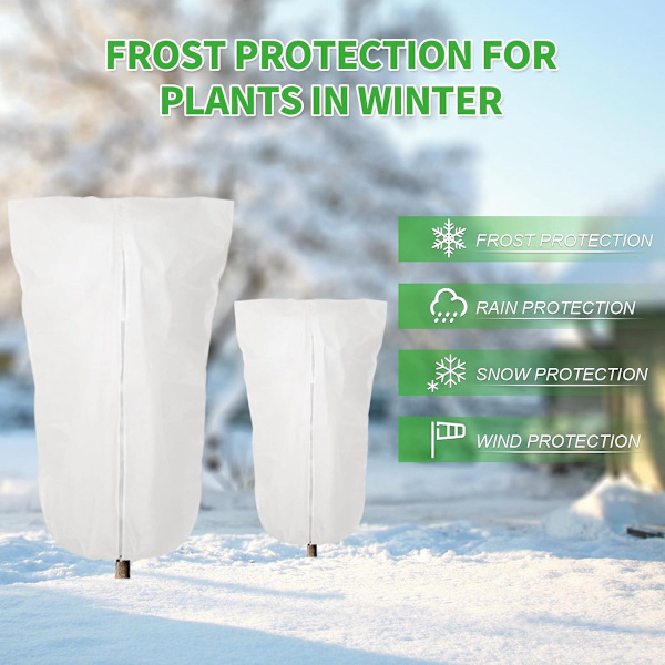 2 Plantebeskyttelse - Vinterbeskyttelse - Frostbeskyttelse - Holdbar - Vinterplantebeskyttelse