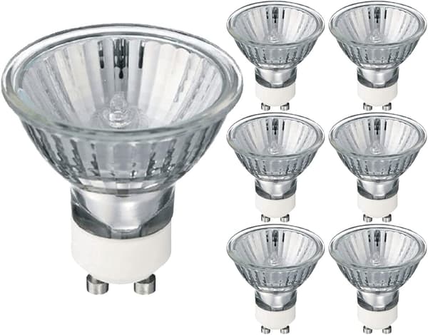 GU10 Halogen Spotlights Lamps 35W 220-240V 2700K Warm White Dimmable 6-pack [Energy Class G]