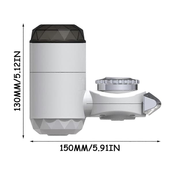 Instant Tankless Electric Water Heater Mixer Kitchen Fast Heating Faucet with LED Digital Display