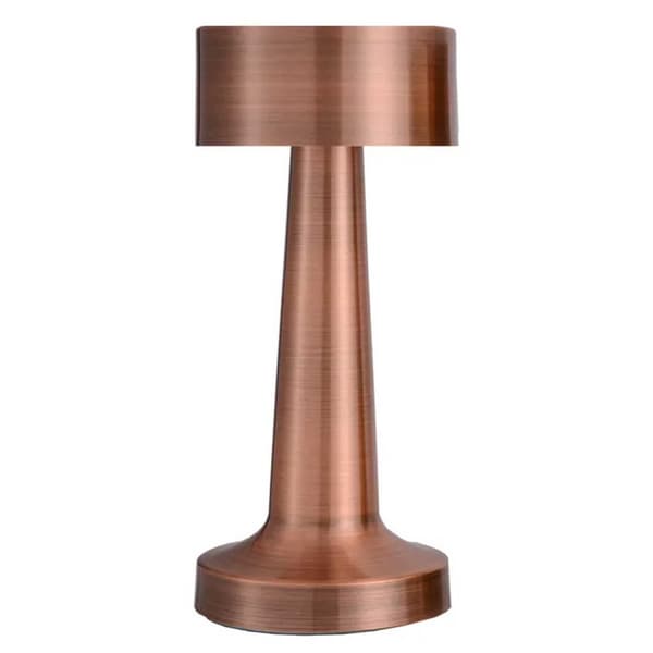 Retro oppladbar bordlampe dimmer kobber
