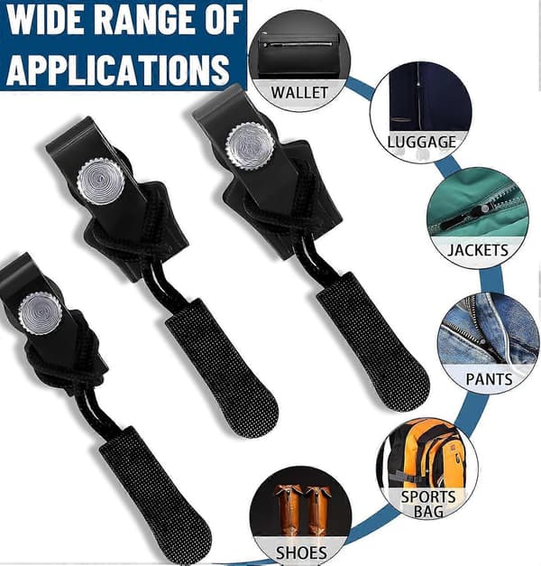 24-pack Zipper Pulls - Zipper Slider - Replacement Zipper Pull, an essential item for daily use and travel