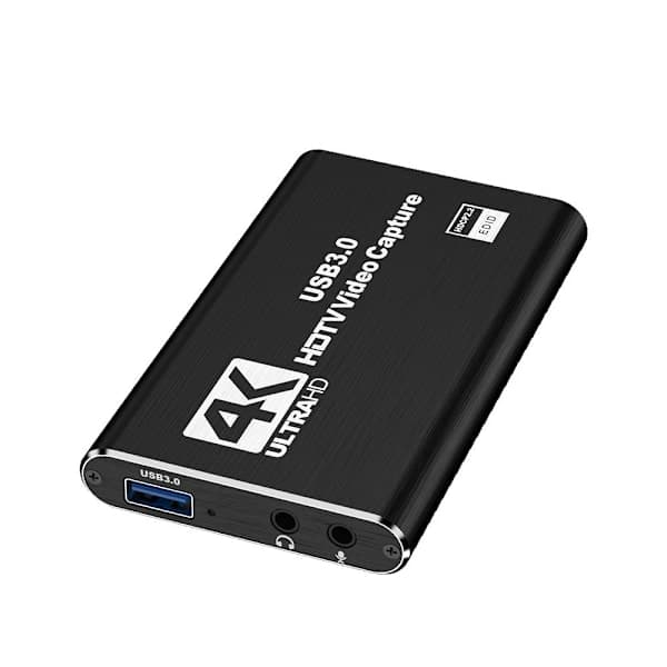 USB3.0 Videoopptakskort 4K Opptakskort Ta opp og Strøm med Høy Kvalitet, Kompatibelt med Windows, Mac og Linux