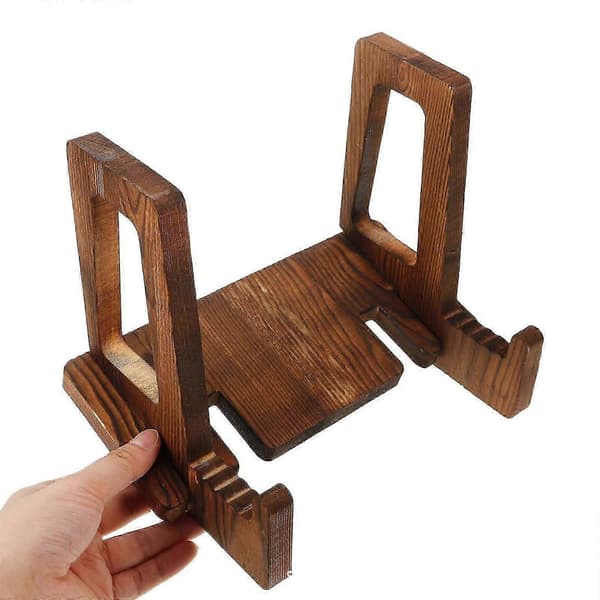 Vinylplade Display Stand Træ Album Display Rack til Plader Foto Notesbog - tfrf