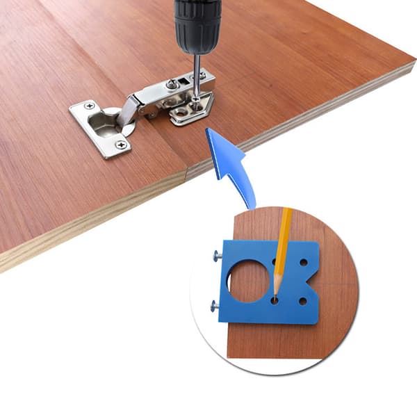 1 boreverktøy - Hullposisjonerer for hengsler - Feste