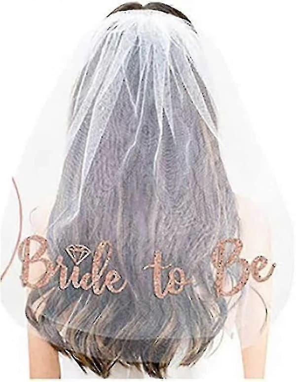 Bride To Be Veil, White Bachelorette Veil With Comb Bachelorette Veil For Bride