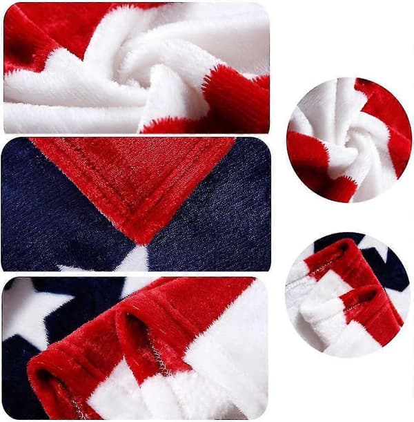 Blue Star, Unisex Voksen Britisk Flag Rejsefilt