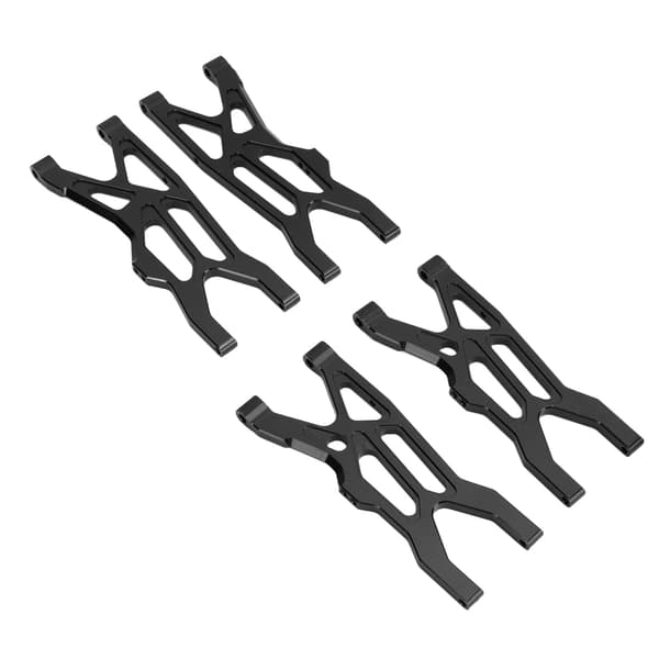 RC Bil Forreste Bageste Hem Arm Aluminiumlegering Nedre Affjedringsarm Erstatning til ARRMA 1/10 Kraton Sort