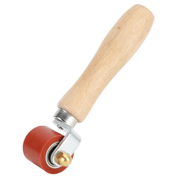 1.1 inch Silicone Hand Pressure Roller 2-Way Bearing 260°C High Temperature Resistant Welding Tool (Red)