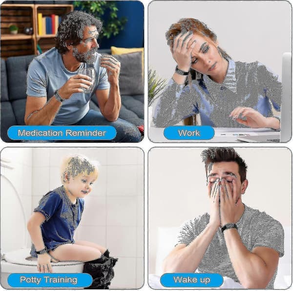 Vibrating Alarm with Countdown Timer, Vibration Alarm Clock, Waterproof Vibration Alarm Reminder Watch, Personal Alarms [DB]
