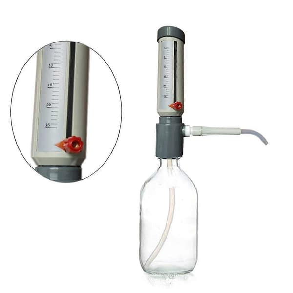 Lab Bench Dispenser Economical Semi-Automatic Liquid Dispenser Sleeve Type 5-25ml Adjustable Liquid Addition
