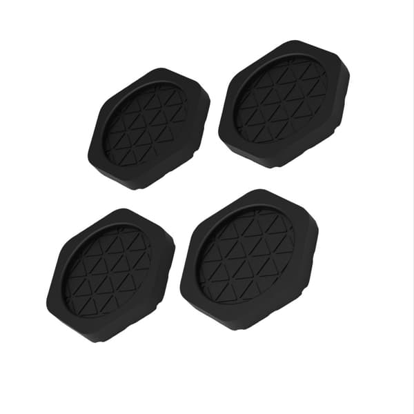 Antivibrasjonsputer for vaskemaskin - 4-pakning svart