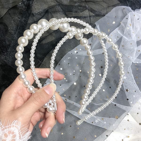 3 Tiara for kvinner og jenter med perler og krystallblomster - Hår